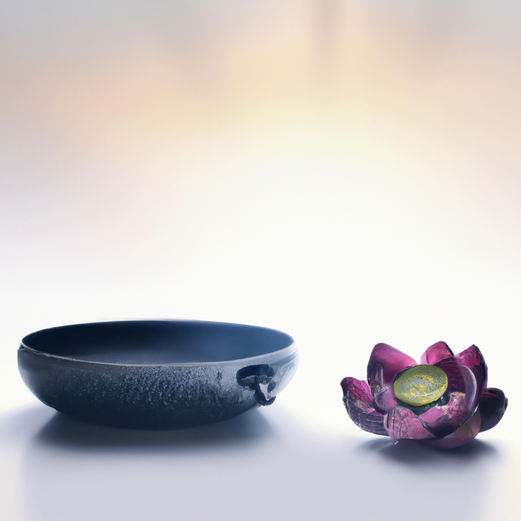 Zen bowl and lotus representing mindful checkout